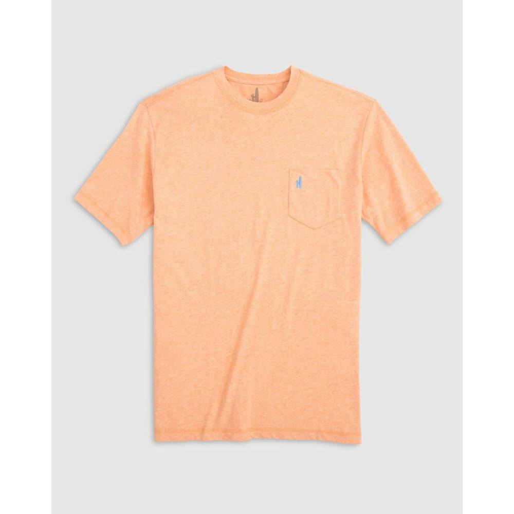 NEW JOHNNIE-O men heathered dale tee in clementine - Picture 3 of 3